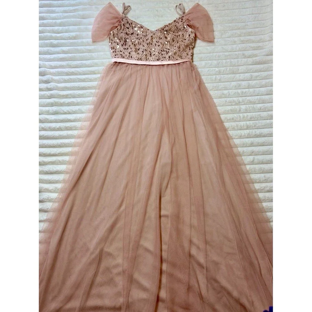 Ever Pretty Rose Pink Sequin & Tulle Women’s Formal Dress